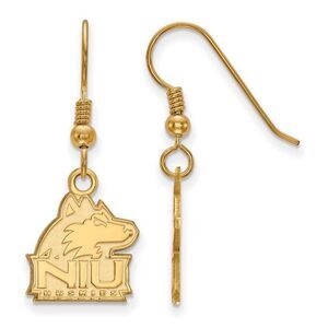 14k Gold Plated Silver Northern Illinois Univ. Dangle Earring